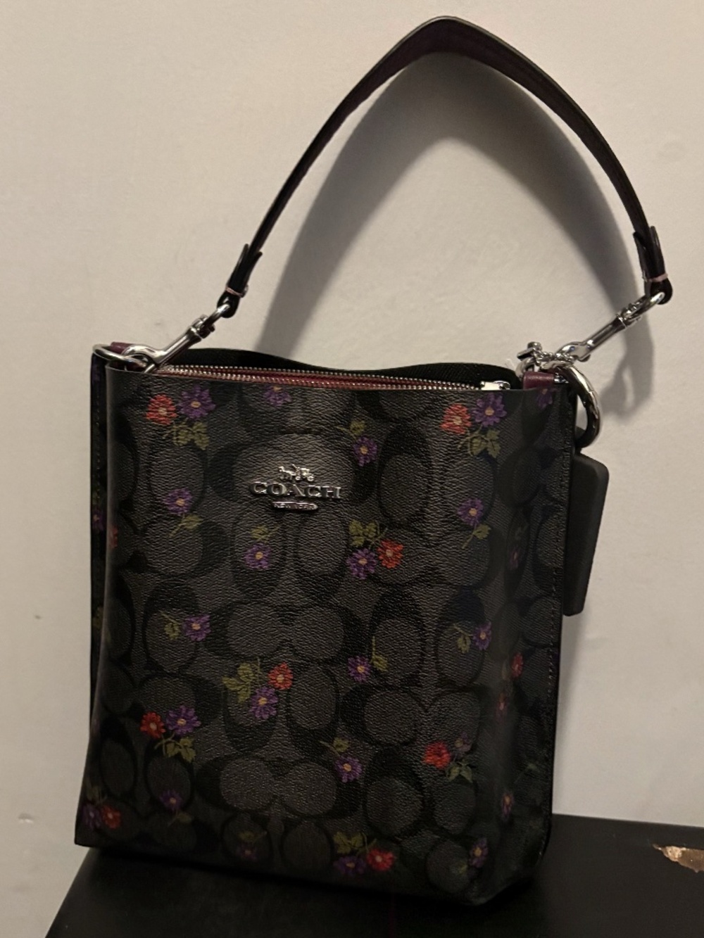 Coach floral purse